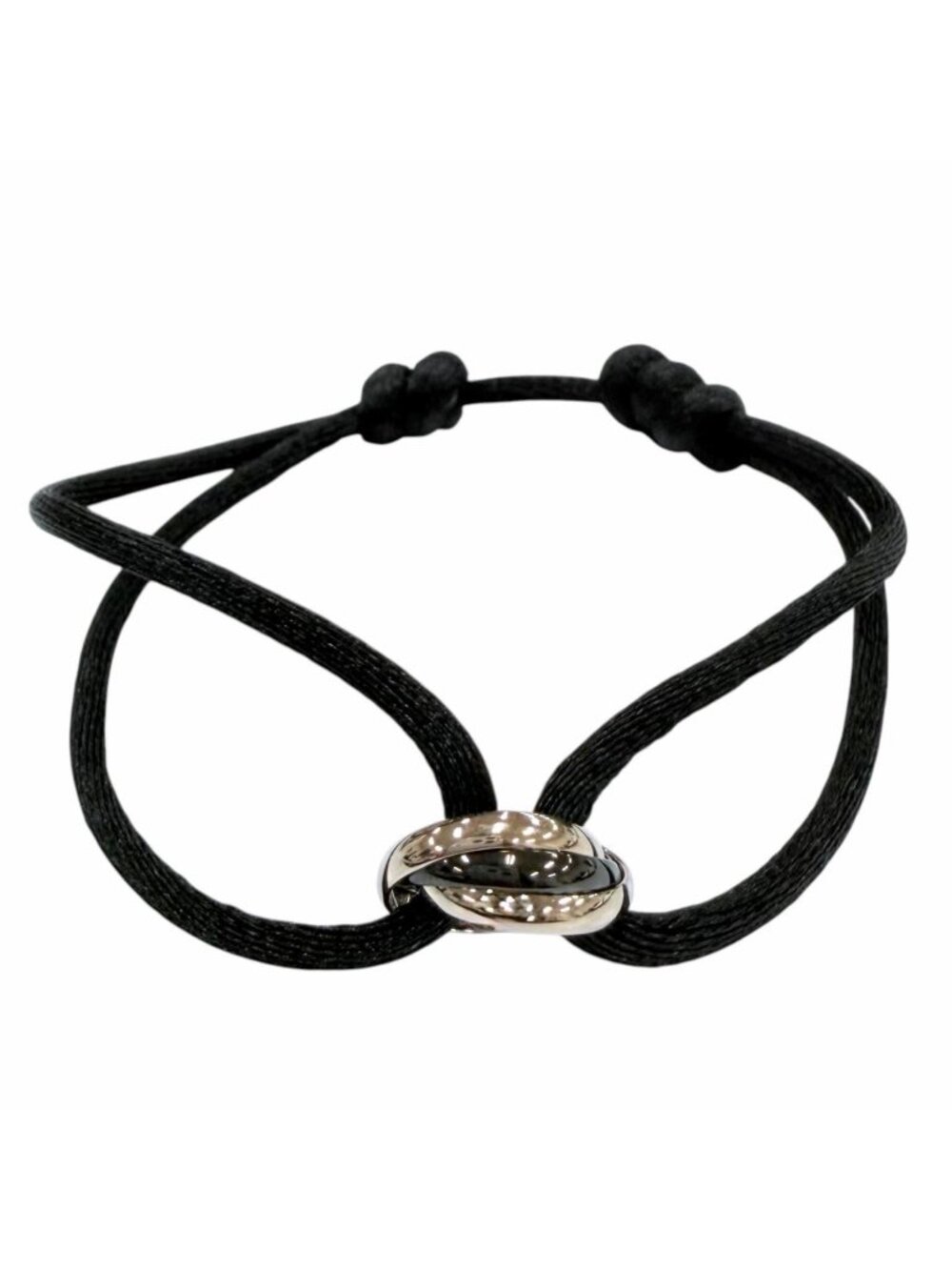 Cartier Trinity Code Bracelet Ceramic White Gold Black